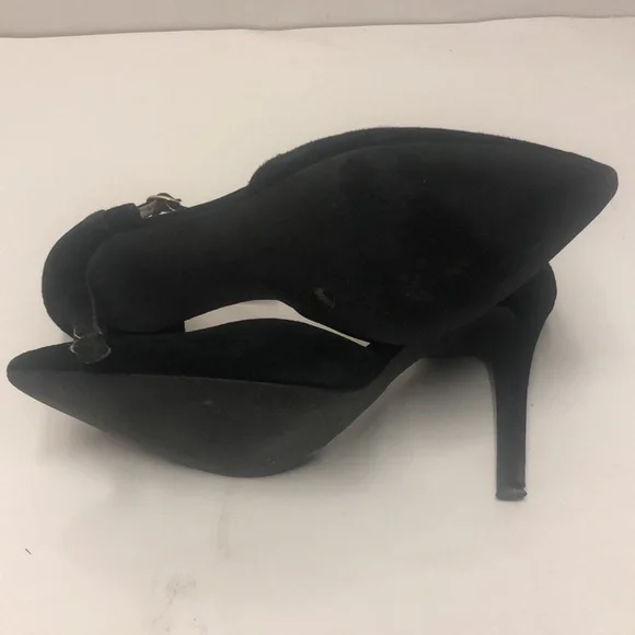 Jessica Simpson Carlette Heel Black Suede pump 8M - Picture 4 of 8